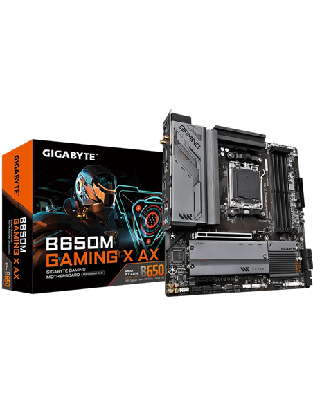 Материнская плата Gigabyte B650M GAMING X AX, AM5, AMD B650, Micro-ATX