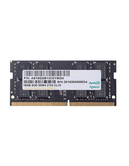 Memorie RAM Apacer AS16GGB32CSYBGH, DDR4 SDRAM, 3200 MHz, 16GB