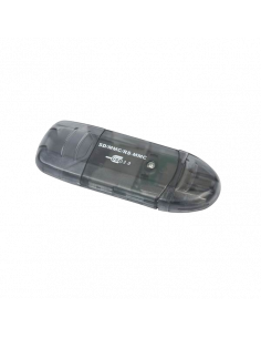 Кардридер Gembird FD2-SD-1, USB Type-A, Прозрачный