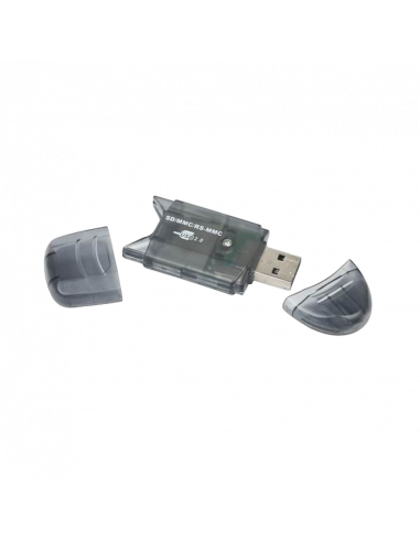 Кардридер Gembird FD2-SD-1, USB Type-A, Прозрачный