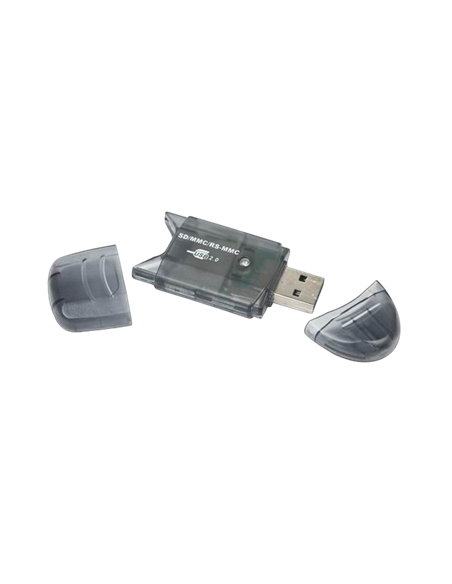 Кардридер Gembird FD2-SD-1, USB Type-A, Прозрачный