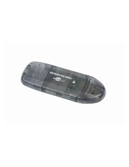 Cititor de carduri Gembird FD2-SD-1, USB Type-A, Transparent