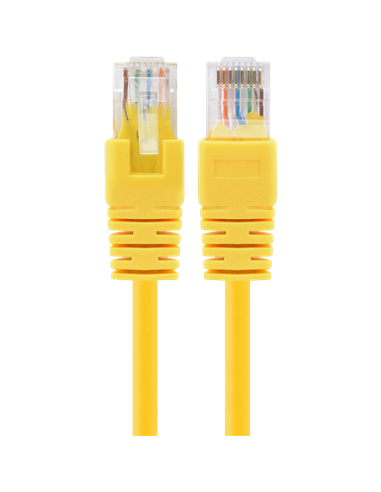 Patch cord Cablexpert PP12-0.25M/Y, CAT5e UTP, 0,25m, Galben