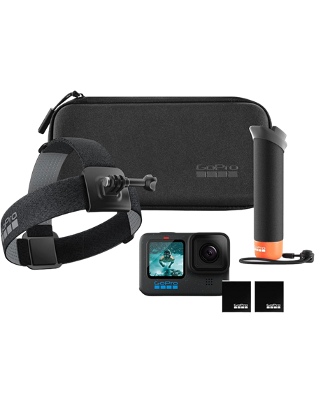 Cameră Video Sport GoPro Hero 12 + Enduro + Head Strap + Handler Floating, Negru