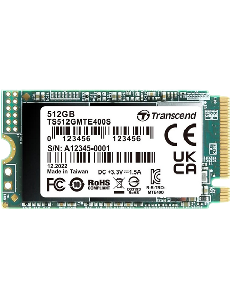 Накопитель SSD Transcend MTE400S, 512Гб, TS512GMTE400S