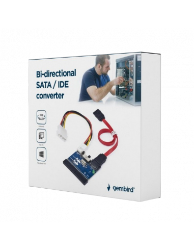 Converter Gembird SATA-IDE-2, Multicolor