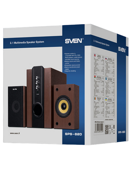 Boxe pentru calculator 2.1 SVEN SPS-820, Lemn Boxe pentru calculator 2.1 SVEN SPS-820, Lemn