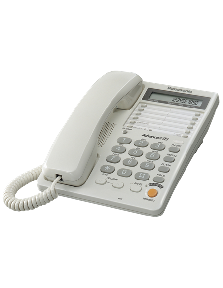 Telefon cu fir Panasonic KX-TS2365UAW, Alb
