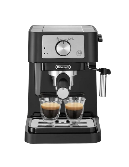 Cafetiera manuala DeLonghi EC260BK, 1100W, Negru