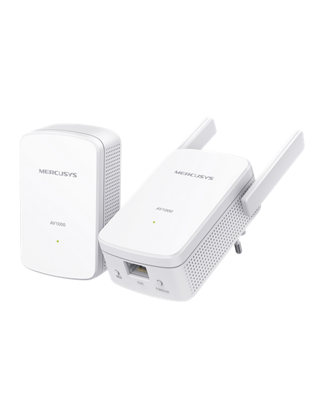 Wi-Fi + Powerline адаптер MERCUSYS MP510 KIT, AV1000, 1000 Мбит/с, Белый