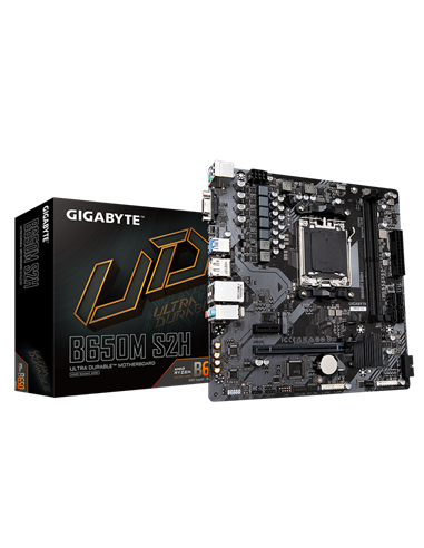 Материнская плата Gigabyte B650M S2H, AM5, AMD B650, Micro-ATX