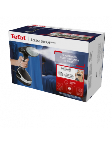 Aparat de călcat vertical cu aburi Tefal DT8250E1, Negru