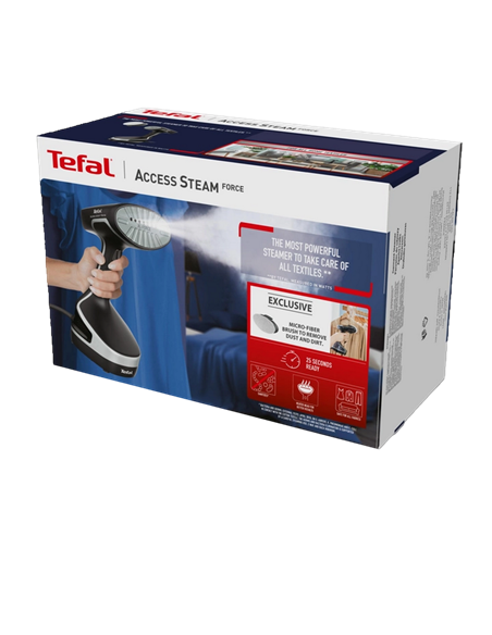 Aparat de călcat vertical cu aburi Tefal DT8250E1, Negru