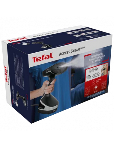Aparat de călcat vertical cu aburi Tefal DT8250E1, Negru