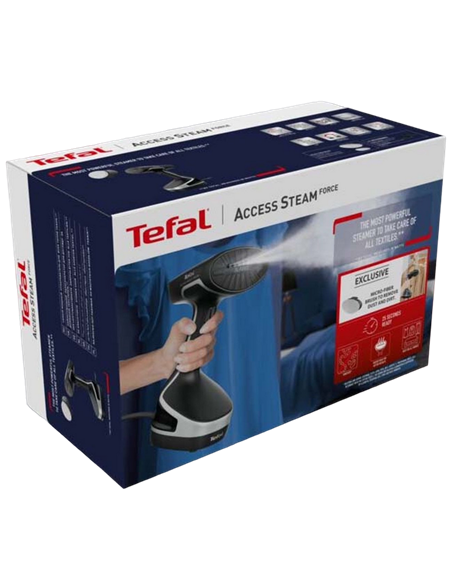Aparat de călcat vertical cu aburi Tefal DT8250E1, Negru