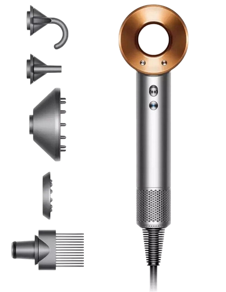 Uscător de păr Dyson Supersonic HD07, 1600W, Nickel/Cooper