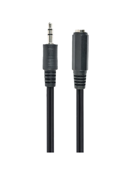 Аудиокабель Cablexpert CCA-423, 3.5mm 3-pin (F) - 3.5mm 3-pin (M), 1,5м, Чёрный