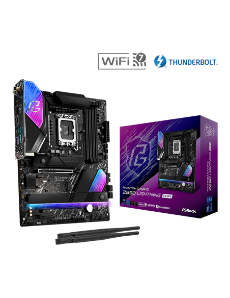 Placă de bază ASRock Z890 LIGHTNING WIFI, LGA1851, Intel Z890, ATX