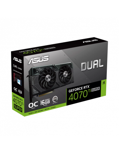 Видеокарта ASUS DUAL-RTX4070TIS-O16G, 16GB GDDR6X 256бит 