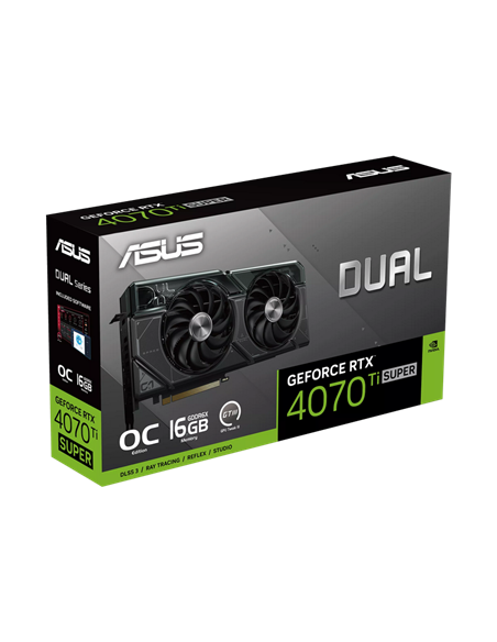 Видеокарта ASUS DUAL-RTX4070TIS-O16G, 16GB GDDR6X 256бит 