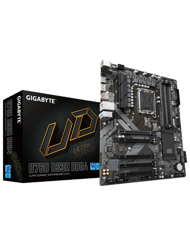 Материнская плата Gigabyte B760 DS3H DDR4, LGA1700, Intel B760, ATX