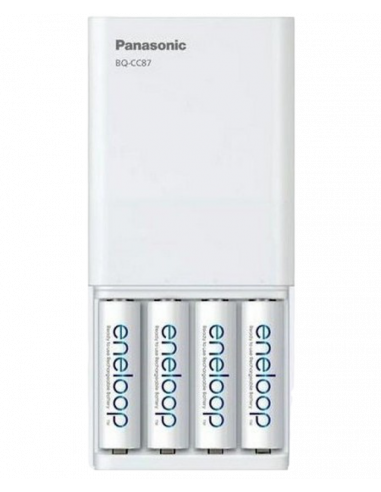 Încărcător Acumulatori Panasonic K-KJ87MCD40USB, Alb