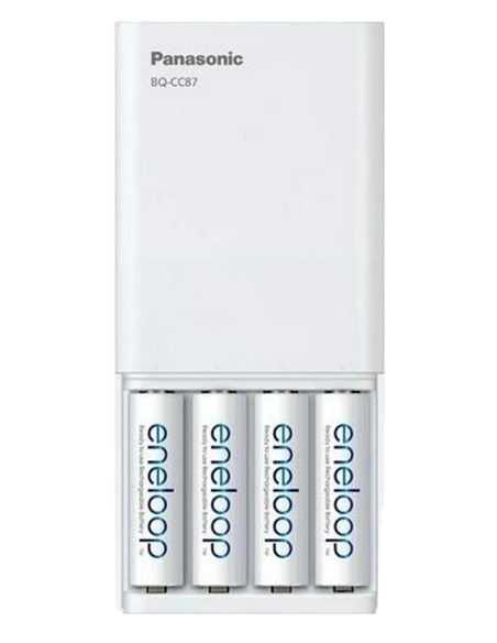 Încărcător Acumulatori Panasonic K-KJ87MCD40USB, Alb
