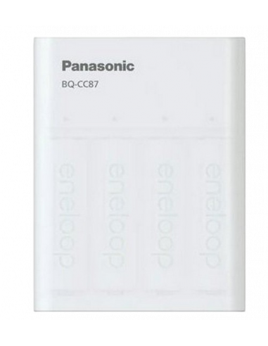 Încărcător Acumulatori Panasonic K-KJ87MCD40USB, Alb