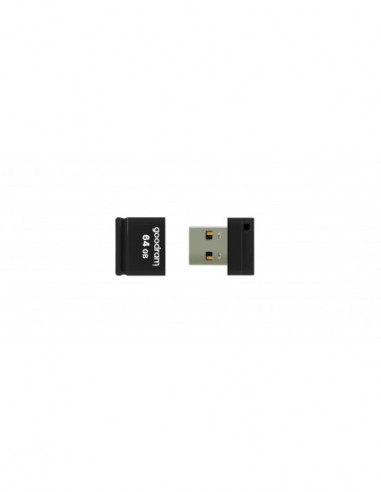 Unități flash USB 64GB USB2.0 Goodram UPI2 USB- Black- World’s smallest USB Flash drive (Read 20 MBytes- Write 5 MBytes)