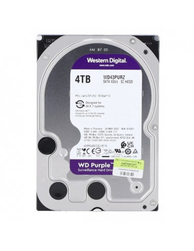 Unitate de stocare HDD 3.5 pentru desktop 3.5 HDD 4.0TB Western Digital WD43PURZ Caviar Purple- CMR Drive- IntelliPower- 256MB-