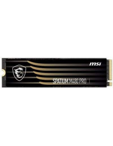 M.2 PCIe NVMe SSD M.2 NVMe SSD 1.0TB MSI Spatium M480 PRO- PCIe4.0 x4 NVMe1.4- M2 Type 2280 form factor- Seq. Read: 7400 MBs- 