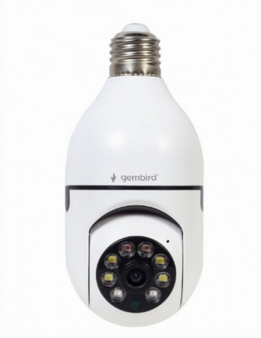 IP Видео Камеры Gembird Smart Rotating WiFi camera TSL-CAM-WRHD-01- E27- 1080p indoor WiFi IP-camera with built-in microphone- 