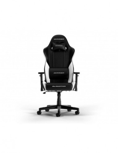 Игровые стулья и столы DXRacer GamingOffice Chair DXRacer GLADIATOR-23-L-NW-X1- BlackWhite- Gaslift class 4- Premium PVC leather