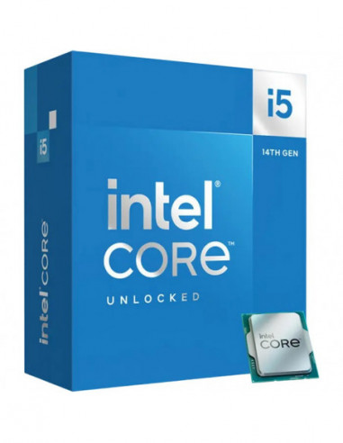 Procesor 1700 Alder Lake Intel Core i5-14600K- S1700- 2.6-5.3GHz- 14C (6P+8Е) 20T- 24MB L3 + 20MB L2 Cache- Intel UHD Graphics