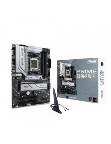 Материнские платы с процессором AM4/AM3/FM2 ASUS PRIME X670-P WIFI- Socket AM5- AMD X670- 15Phases- Dual 4xDDR5-7600- APU AMD gr