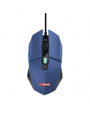 Мыши Trust Trust Gaming GXT 109B FELOX multicolour LED lighting Mouse- max. 6400 dpi- 6 Programmable buttons- 1.5 m USB- Blue