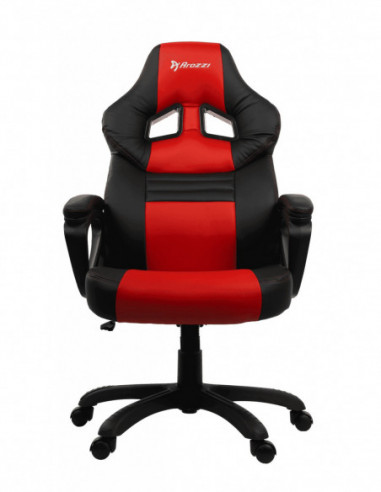 Игровые стулья и столы Arozzi GamingOffice Chair AROZZI Monza- BlackRed- PU Leather- max weight up to 90-95kg height 160-180cm-