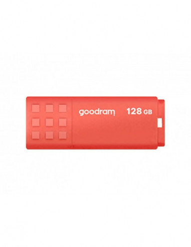 Unități flash USB 128GB USB3.0 Goodram UME3 Orange- Plastic- Anti-slip design (Read 60 MBytes- Write 20 MBytes)