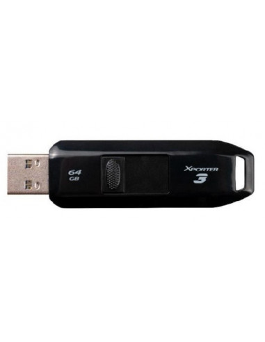USB-накопители 64GB USB3.2 Patriot Xporter 3 Black- Portable and light weight (Read 80 MBytes)