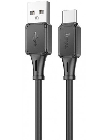 Cabluri Cable USB to USB-C HOCO “X101 Assistant- Silicone- 1m- Black- up to 3A- Charging Data Cable- Outer material: Silico