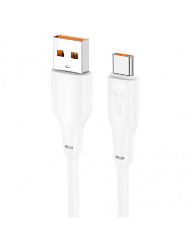 Cabluri Cable USB to USB-C HOCO “X93 Force”- 1m- White- up to 100W charging for laptop- up to 3A- Charching Data Cable- Out