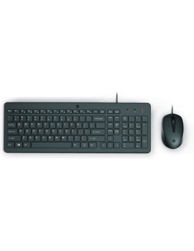 Клавиатуры HP HP 150 Wired Mouse and Keyboard- Black.