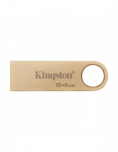 USB-накопители 64GB USB3.0 Kingston DataTraveler SE9 G3 Gold- Metal casing- Compact and lightweight (Read up to 220 MBytes- Wri