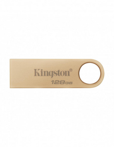 Unități flash USB 128GB USB3.0 Kingston DataTraveler SE9 G3 Gold- Metal casing- Compact and lightweight (Read up to 220 MBytes-