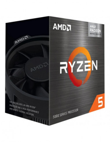 Procesor AM4 AMD Ryzen 5 5500GT- Socket AM4- 3.6-4.4GHz (6C12T)- 3MB L2 + 16MB L3 Cache- Integrated Radeon RX Vega 7 Graphics- Z