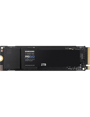 M.2 PCIe NVMe SSD M.2 NVMe SSD 2.0TB Samsung SSD 990 EVO- Interface: PCIe4.0 x4 5.0 x2- NVMe 2.0- M2 Type 2280 form factor- Se