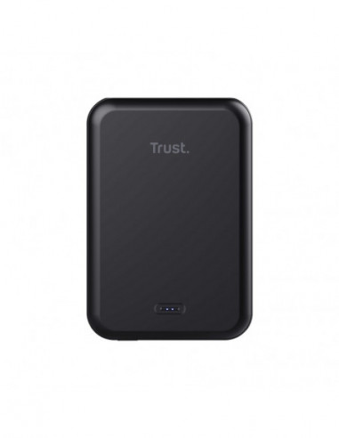 Baterii externe portabile Trust MAGNO Magnetic wireless powerbank- 5000mAh- iPhone 12 or higher with MagSafe compatibility- Qi c