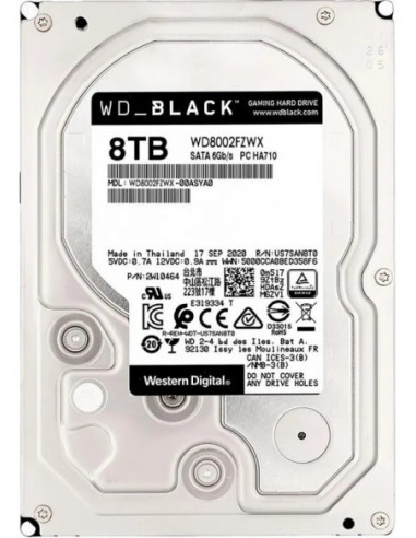 Настольное хранилище HDD 3.5 3.5 HDD 8.0TB Western Digital WD8002FZWX Caviar Black- CMR Drive- 7200rpm- 128MB- SATAIII- StableT