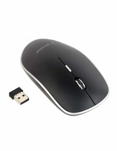 Мыши Gembird Wireless Mouse Gembird MUSW-4B-01- Optical- 800-1600 dpi- 4 buttons- Ambidextrous- 1xAA- Black