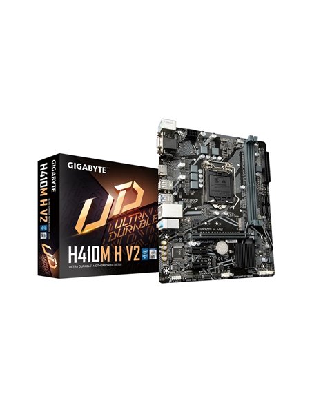 Материнская плата Gigabyte H410M H V2, LGA1200, Intel H470, Micro-ATX Материнская плата Gigabyte H410M H V2, LGA1200, Intel H470, Micro-ATX